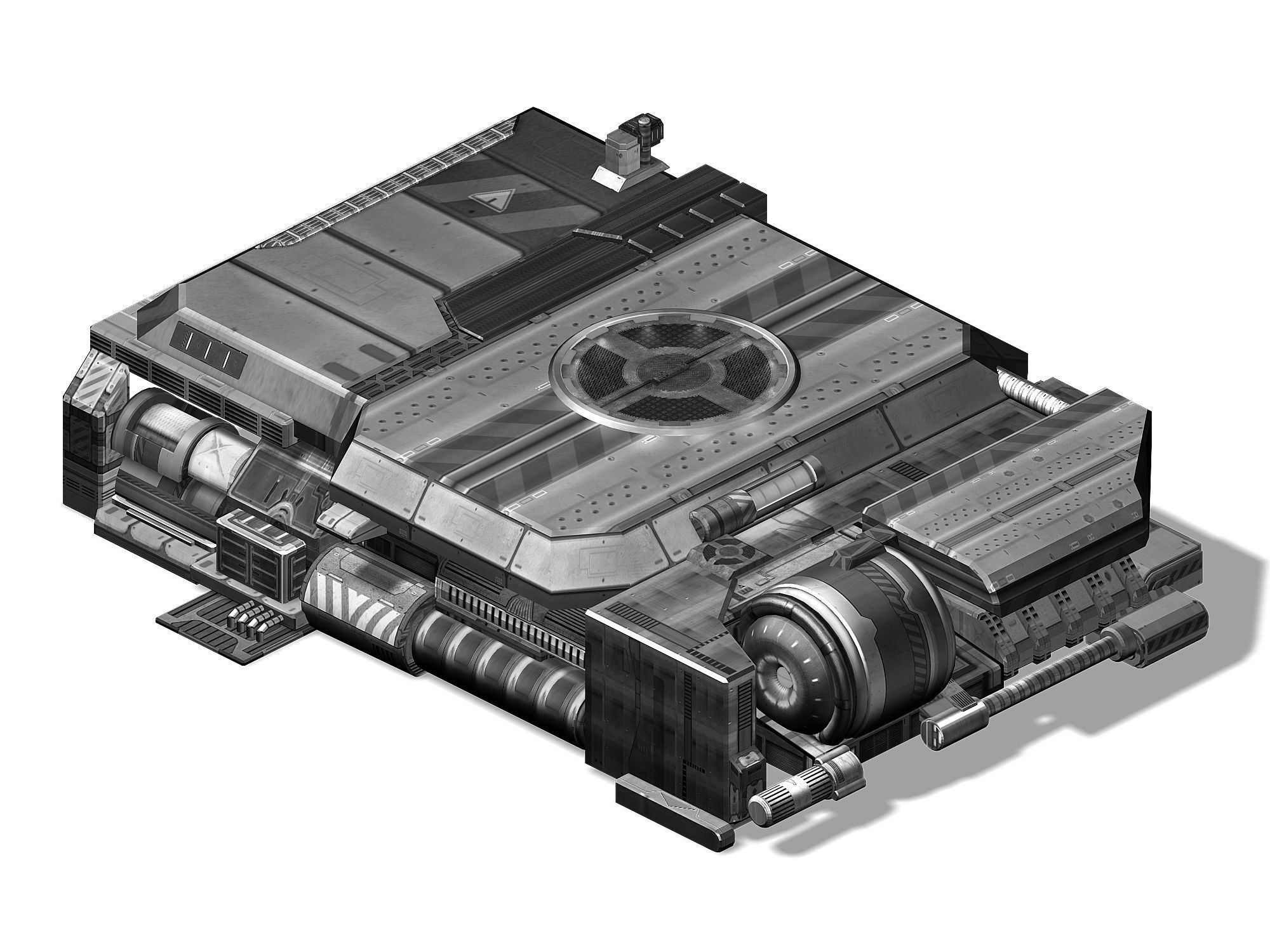 Spacecraft - Ground Platform 07 3D model_4