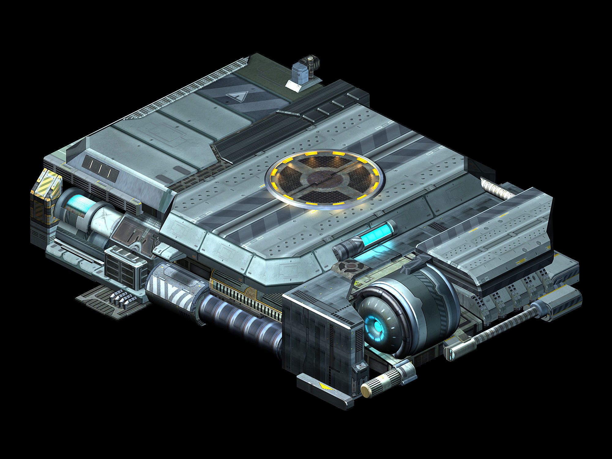 Spacecraft - Ground Platform 07 3D model_3