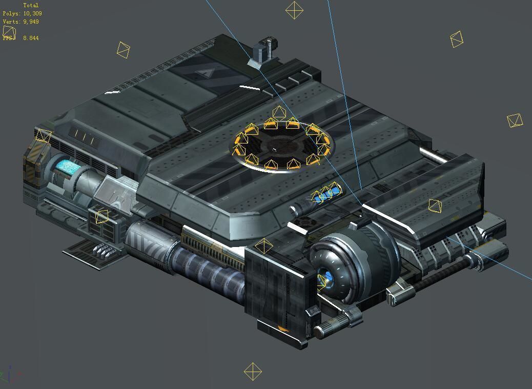 Spacecraft - Ground Platform 07 3D model_1