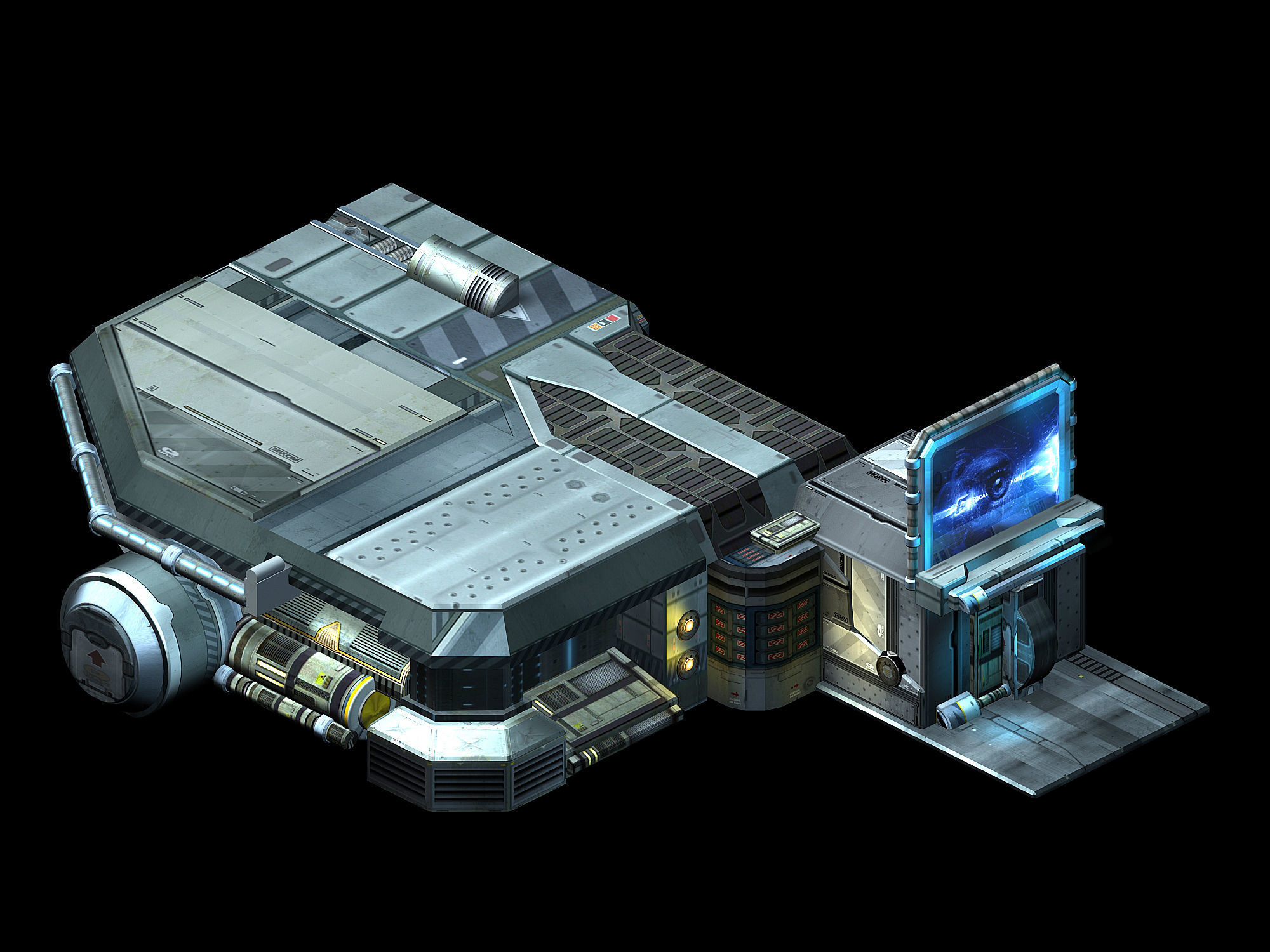 Spacecraft - Ground Platform 08 3D model_3
