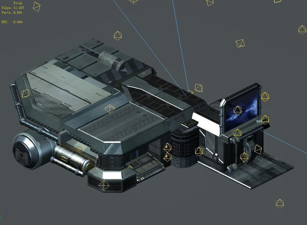 Spacecraft - Ground Platform 08 3D model_1