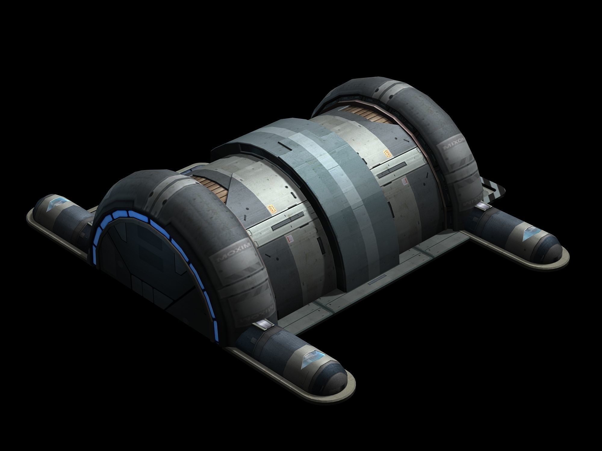 Spacecraft - small ground construction 02 3D model_4