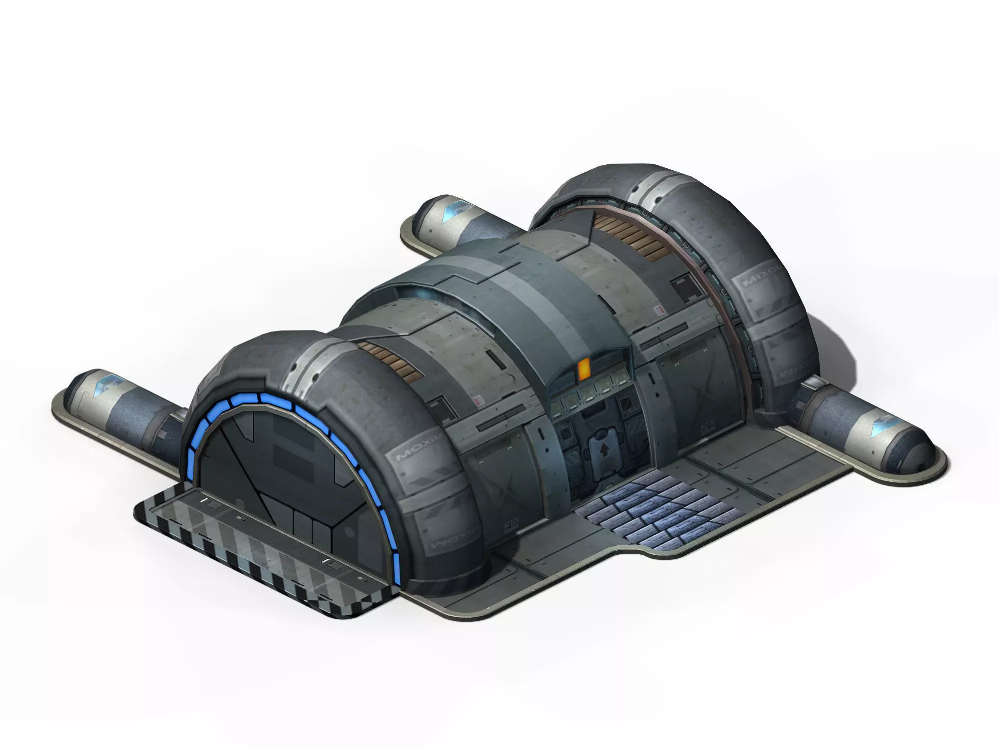 Spacecraft - small ground construction 02 3D model_0