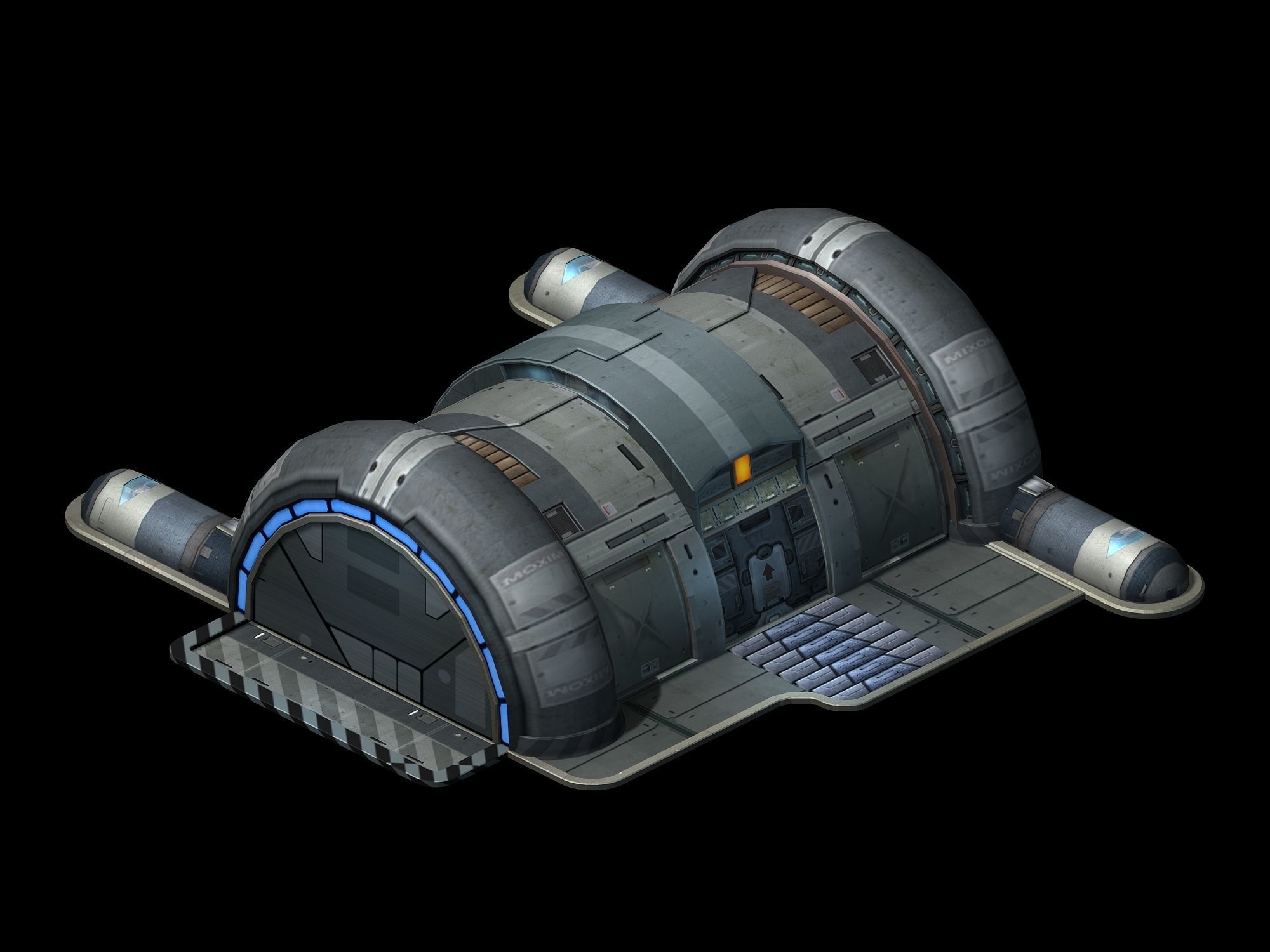 Spacecraft - small ground construction 02 3D model_3