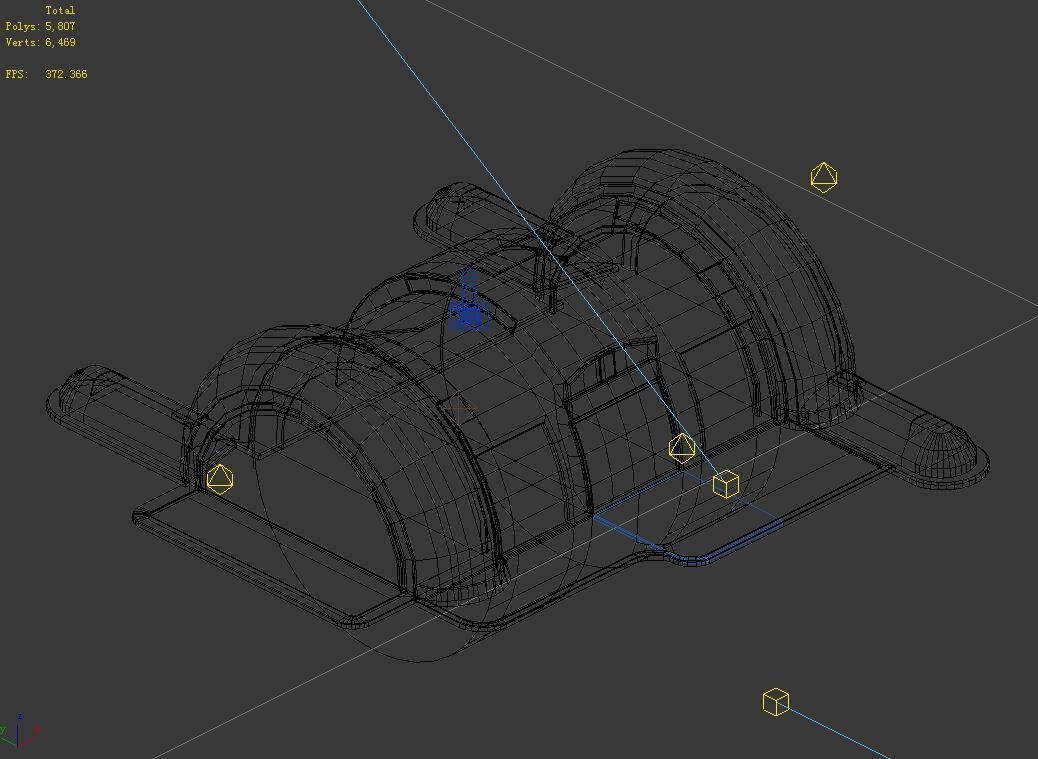 Spacecraft - small ground construction 02 3D model_2