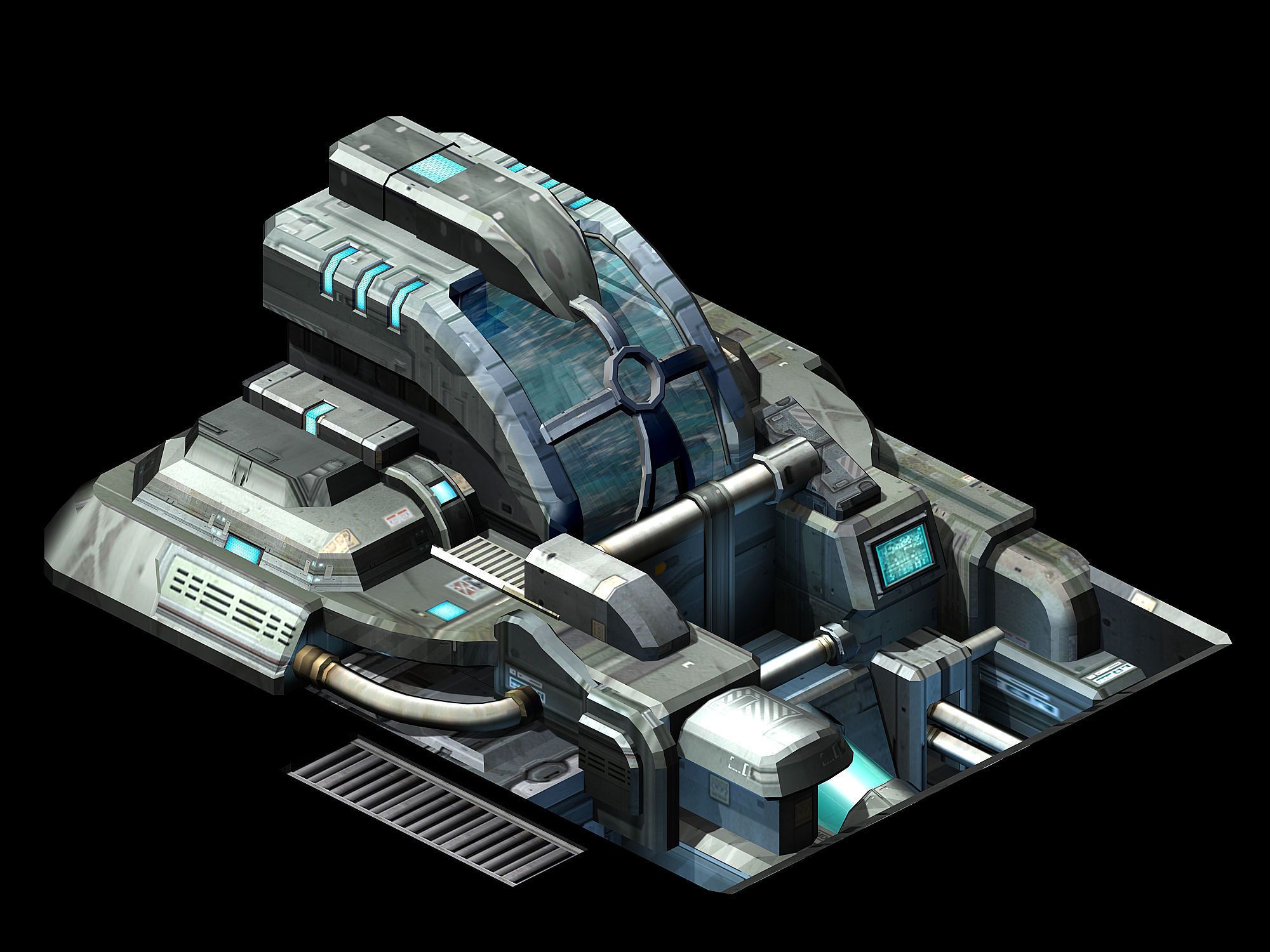 Spaceship - Ground Small Objects 05 3D model_4