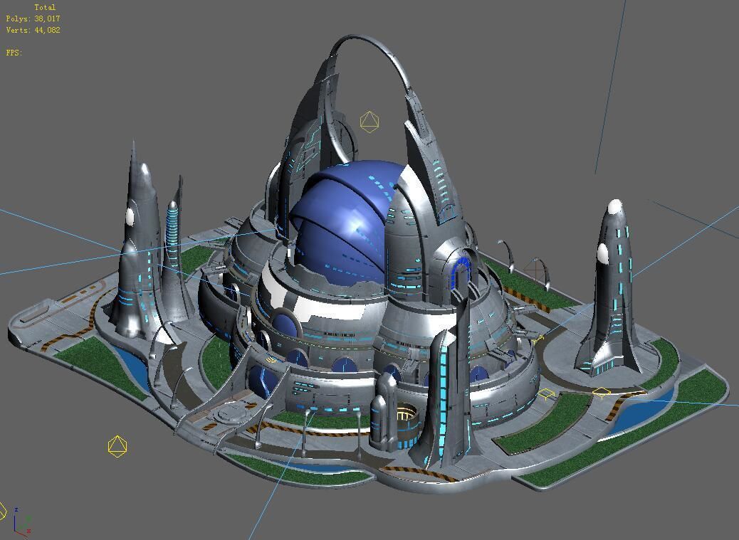 Spacecraft - Terrain Reconstruction Institute 02 3D model_2