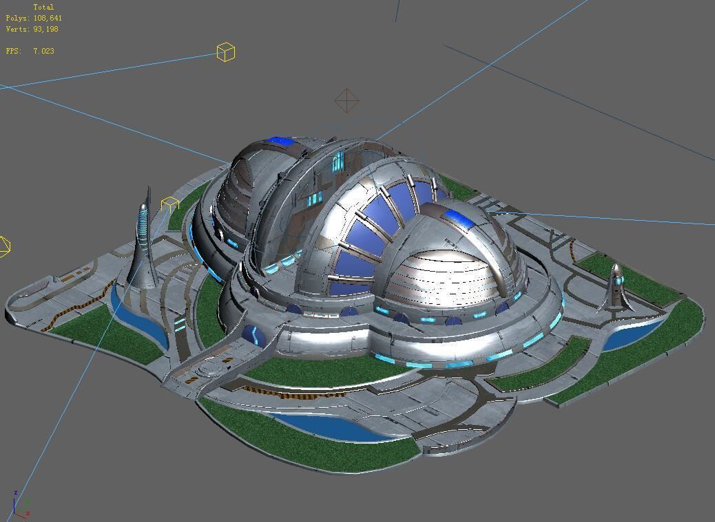 Spacecraft - Terrain Reconstruction Institute 03 3D model_3