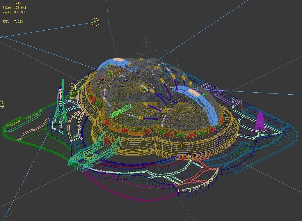 Spacecraft - Terrain Reconstruction Institute 03 3D model_4