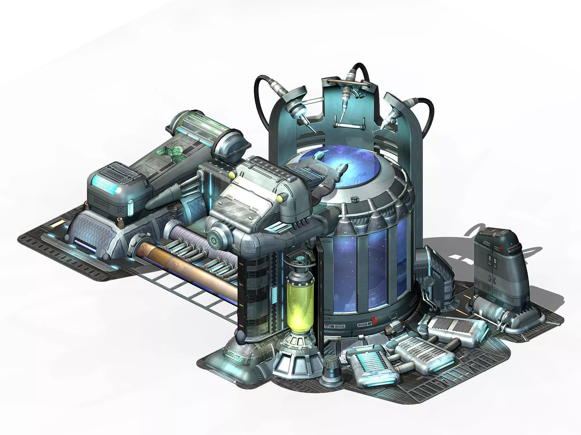 Spacecraft - power collector 3D model_0