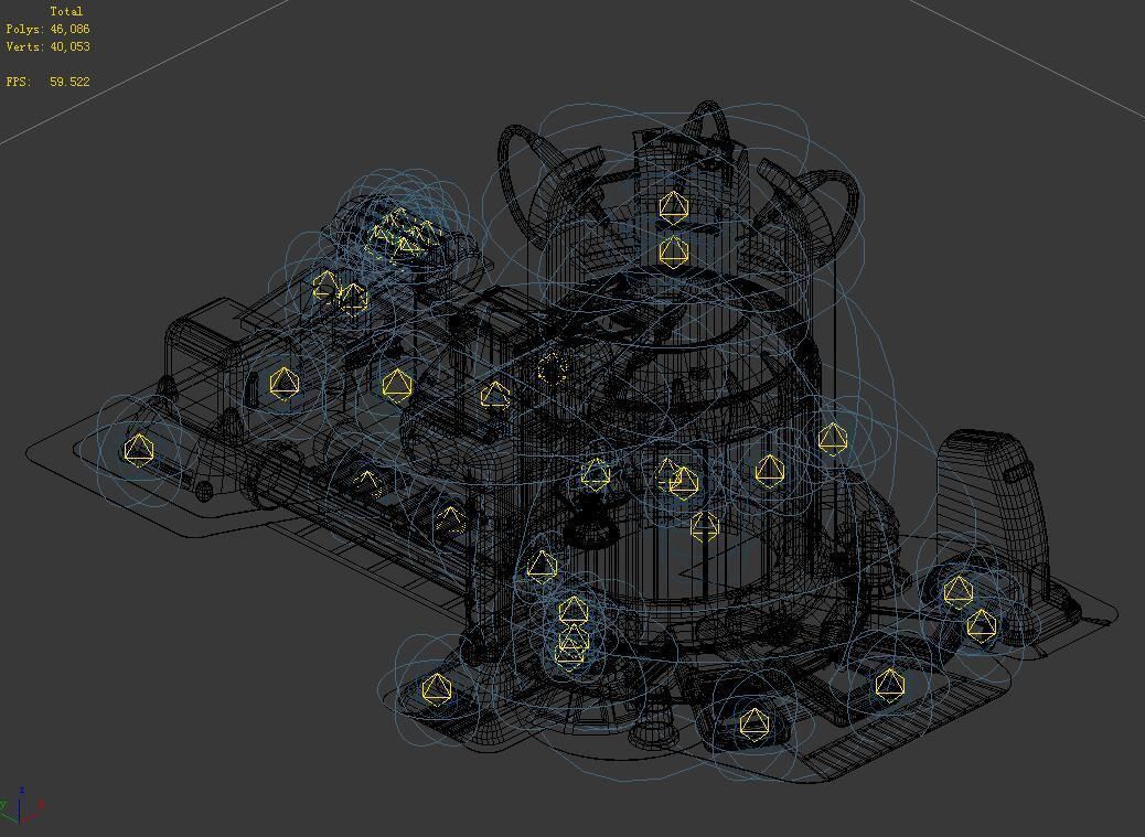 Spacecraft - power collector 3D model_2