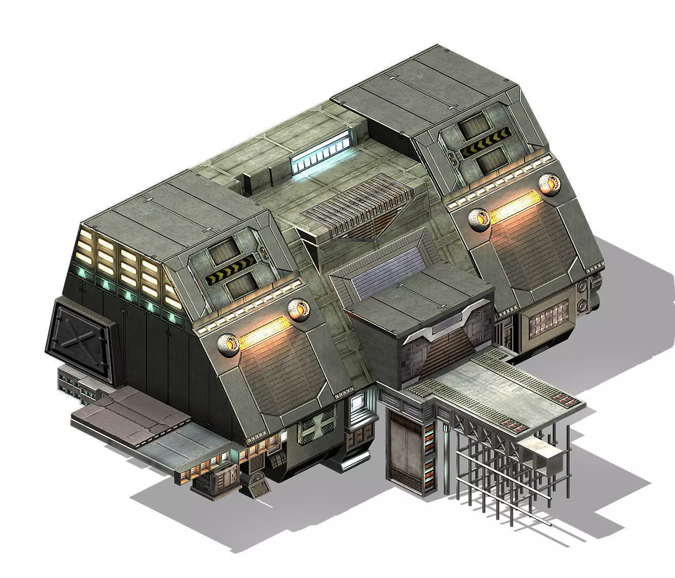 Spaceship - repair shop 02 3D model_0
