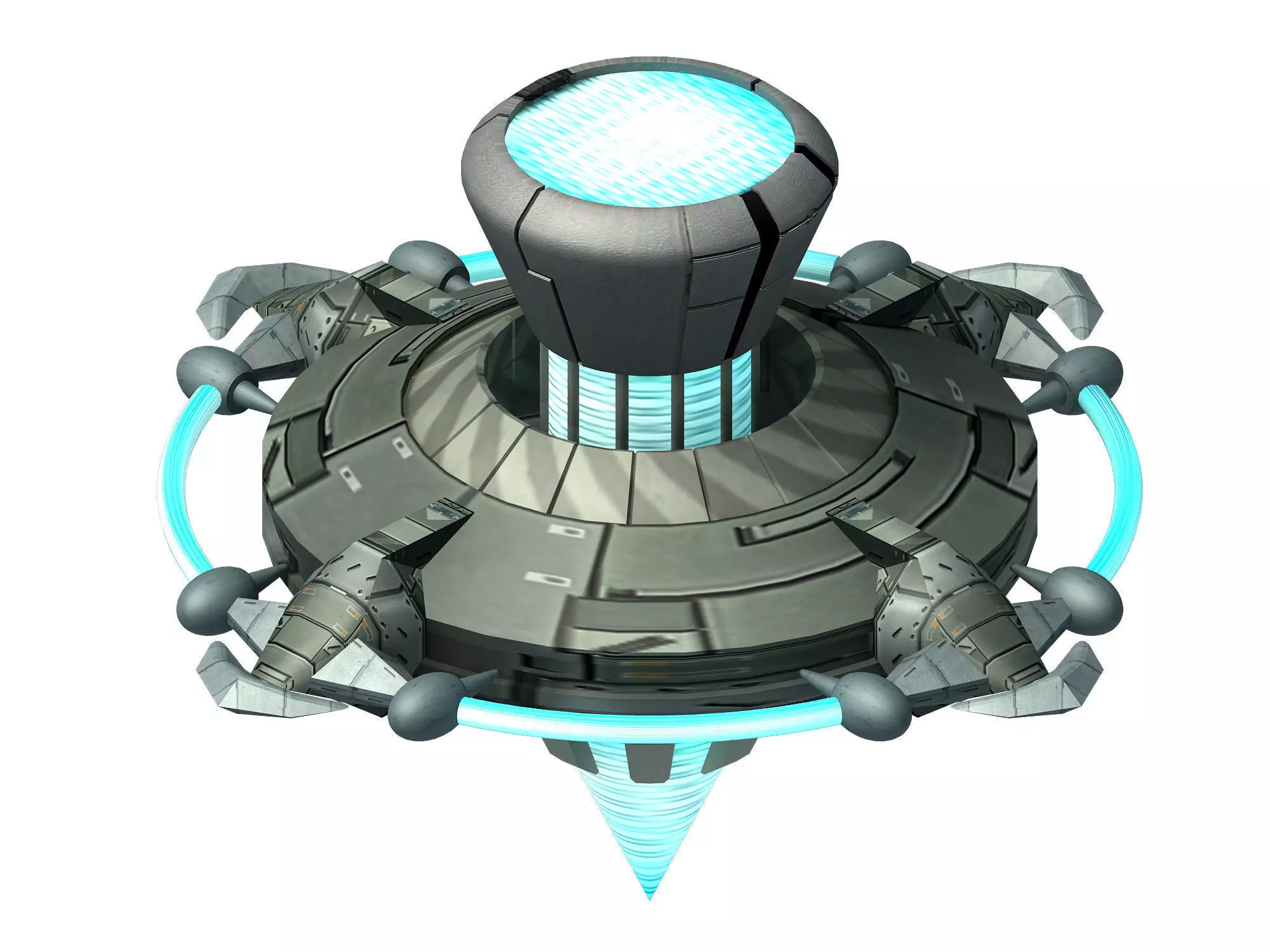 Space-air supply station 3D model_0