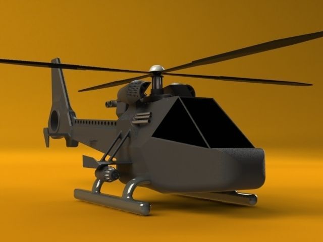 helicopter Free 3D model_2