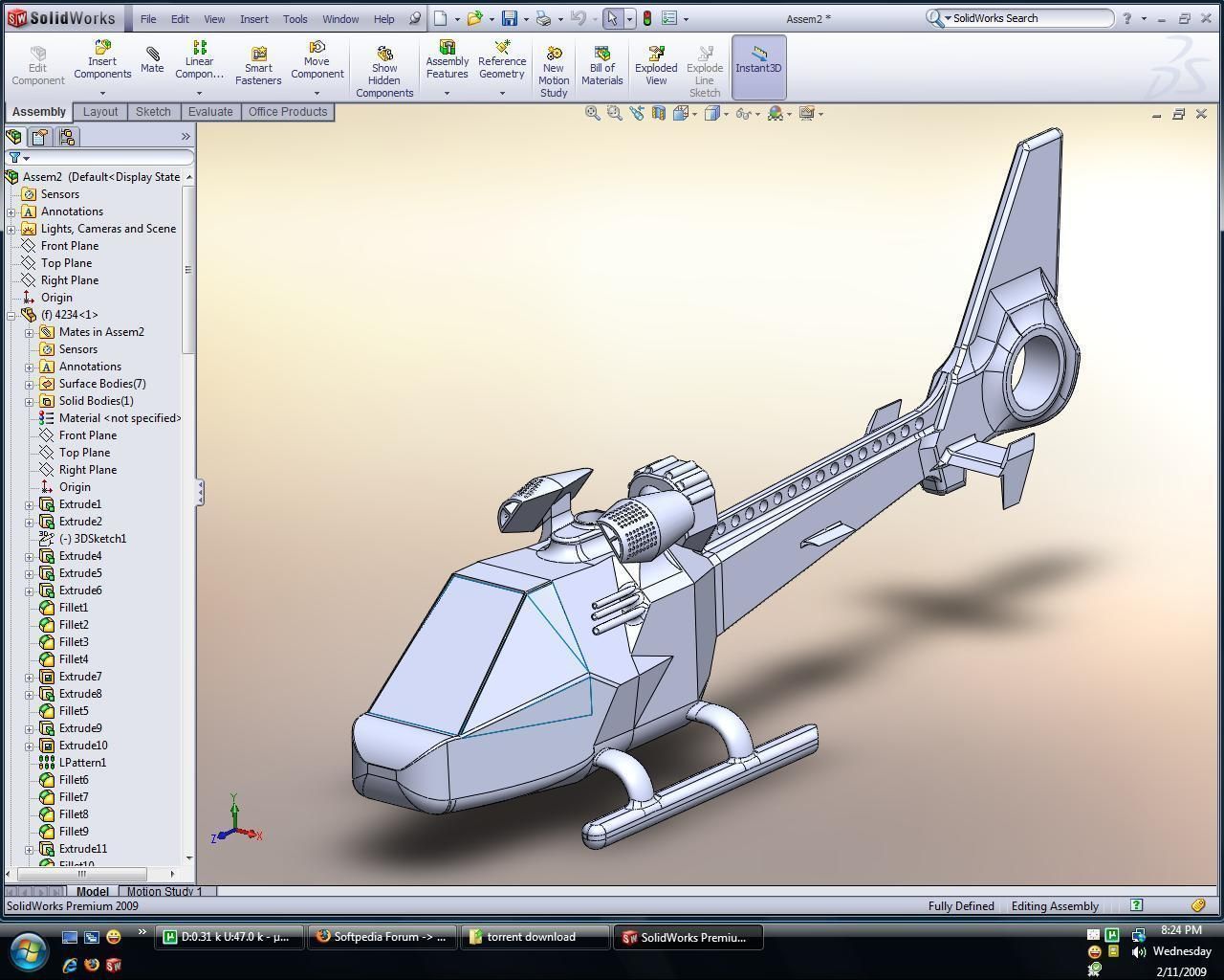helicopter Free 3D model_3