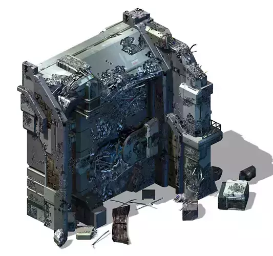 Space - damaged wall 02