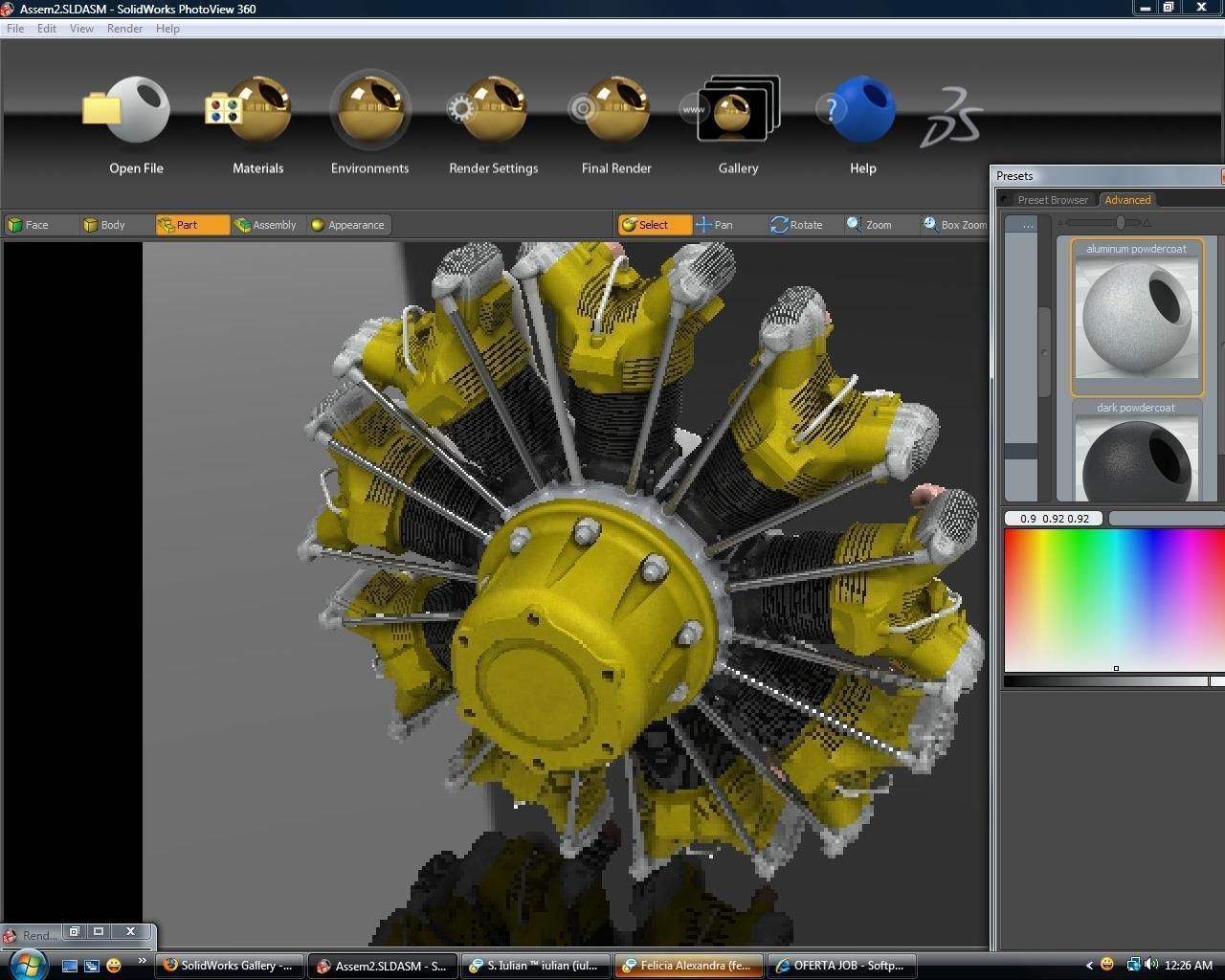 radial engine Free 3D model_1