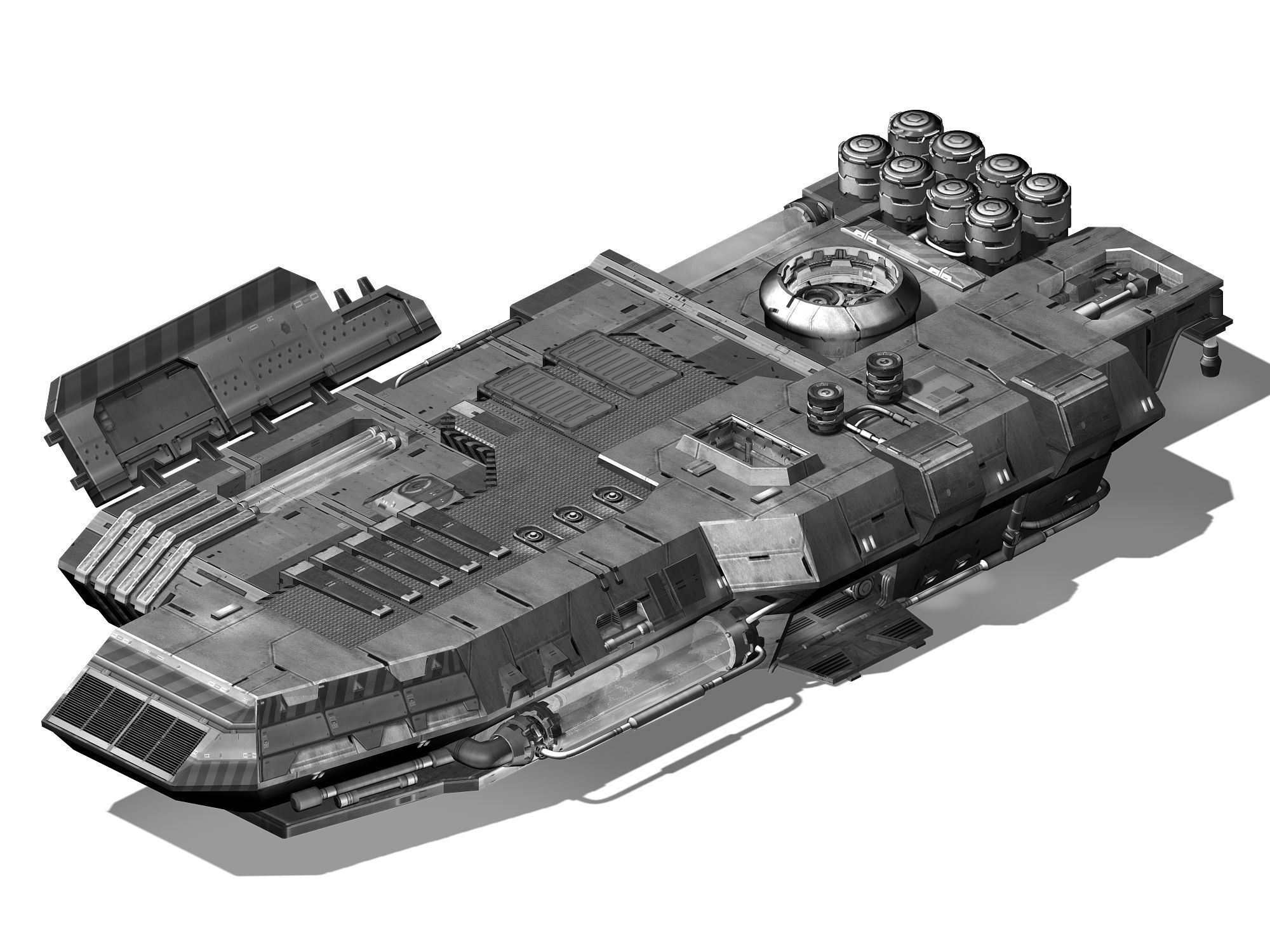 Space Station - Ground Operating Platform 01 3D model_4
