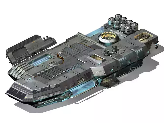 Space Station - Ground Operating Platform 01 3D model