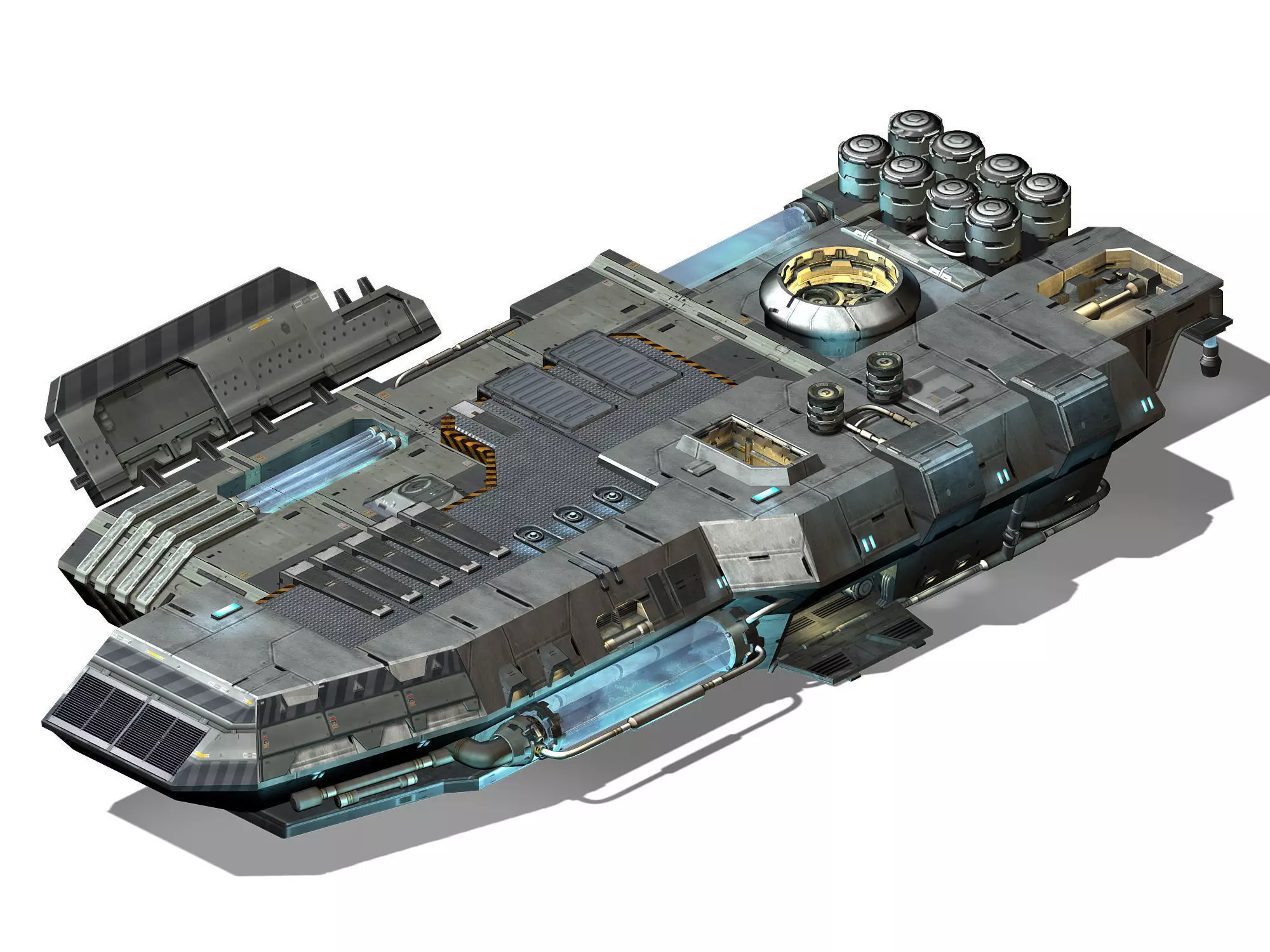 Space Station - Ground Operating Platform 01 3D model_0