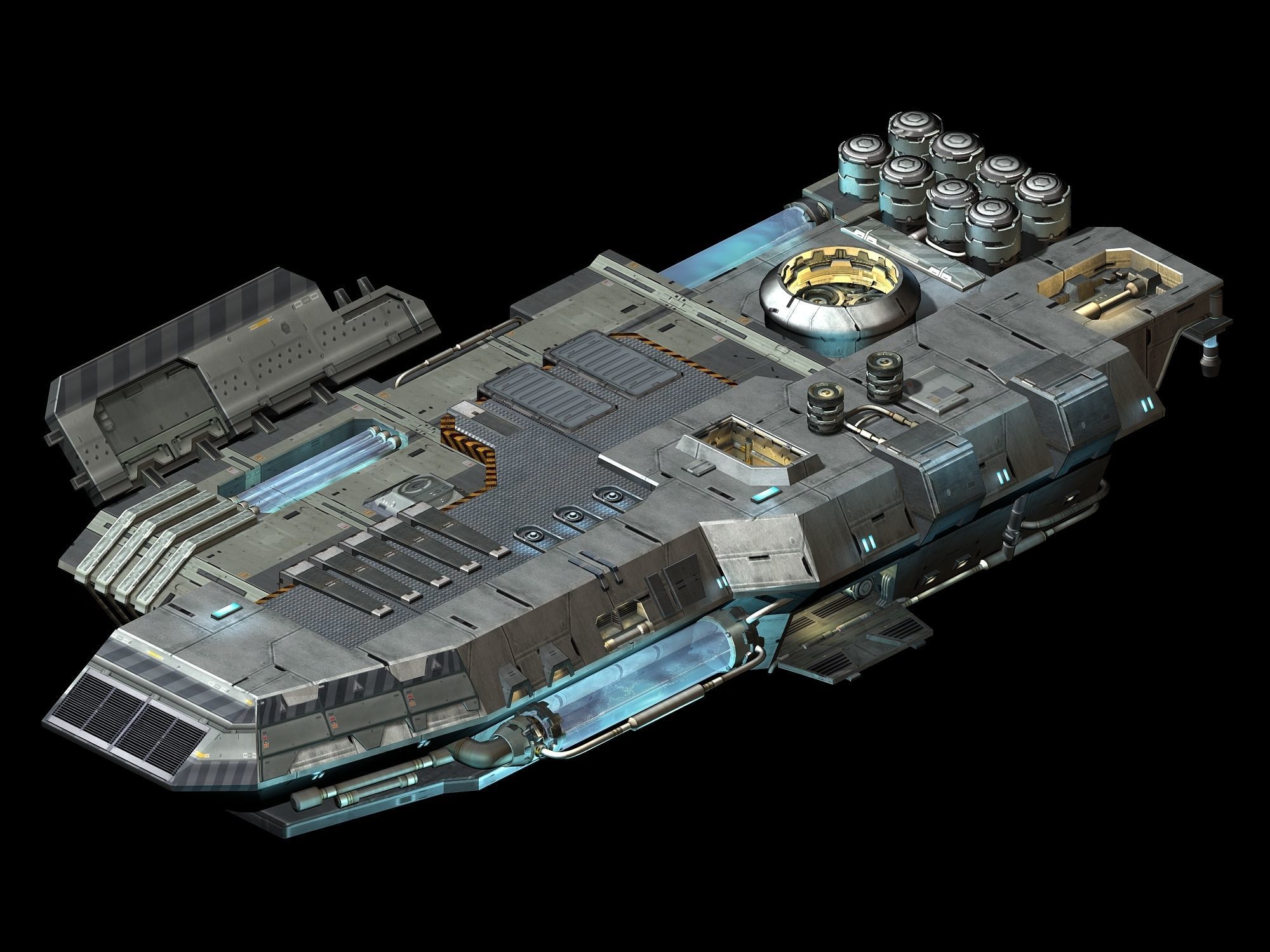 Space Station - Ground Operating Platform 01 3D model_3