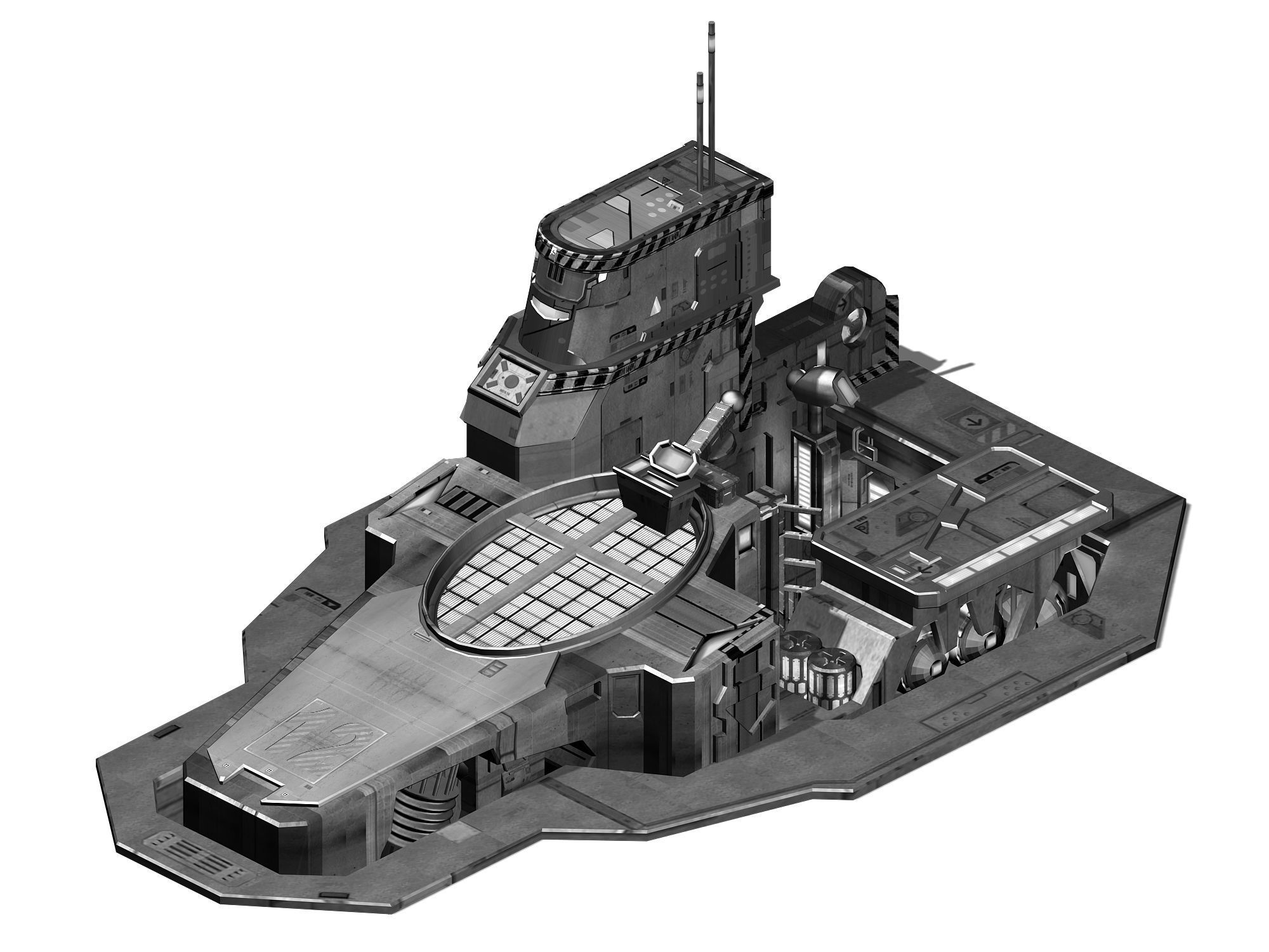 Space Station - Ground Functional Objects 03 3D model_4