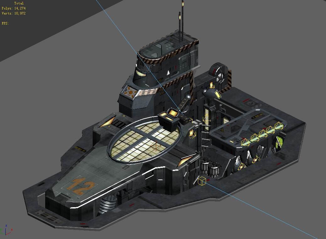 Space Station - Ground Functional Objects 03 3D model_2