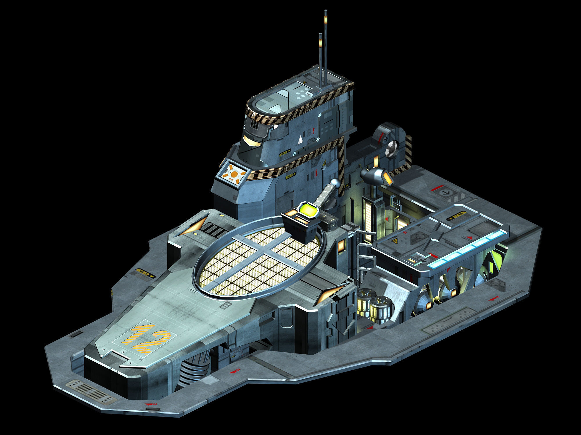 Space Station - Ground Functional Objects 03 3D model_3