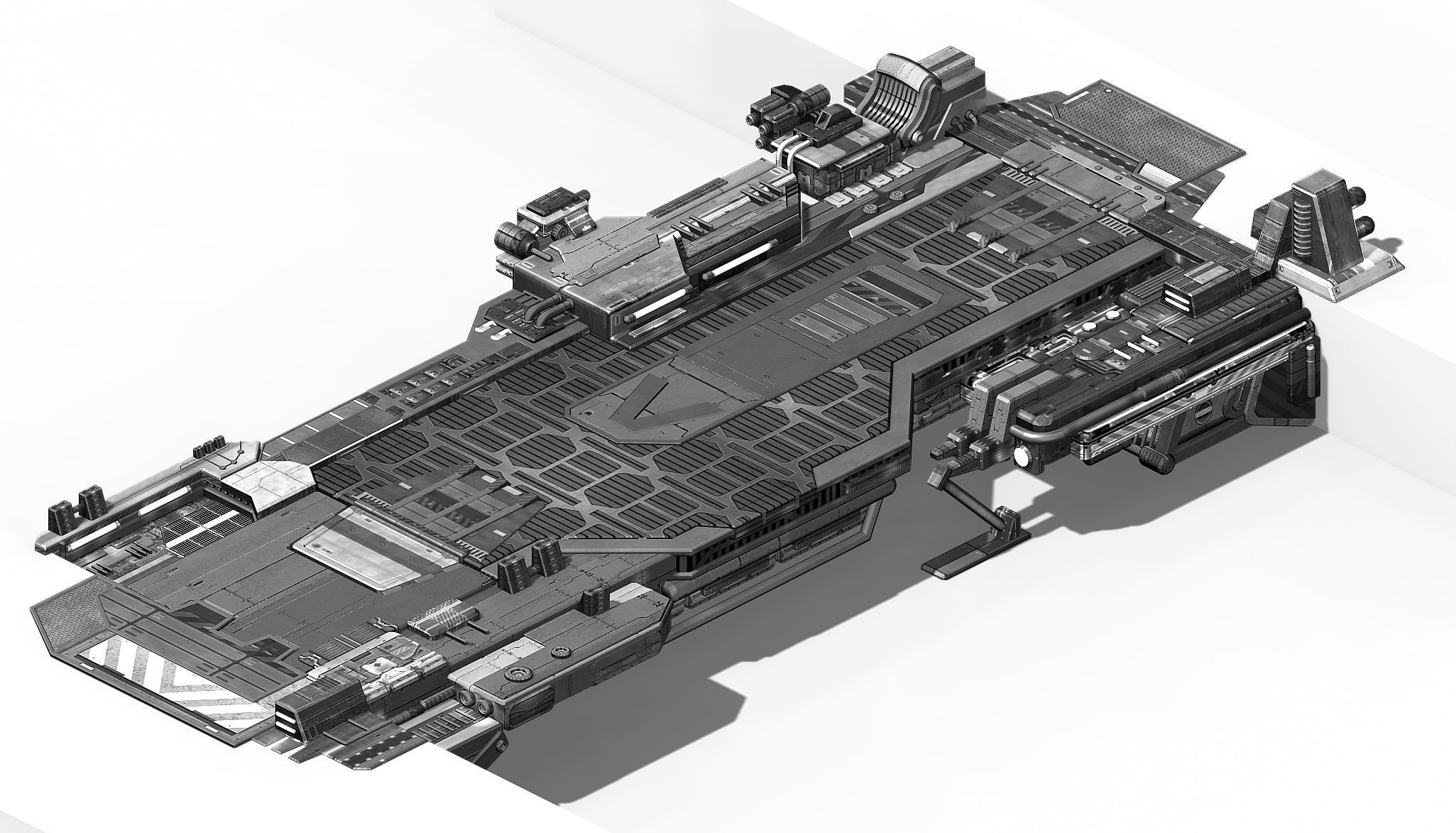 Space Station - Bridge 02 3D model_3