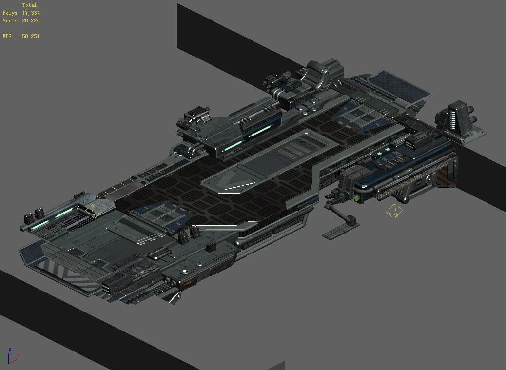 Space Station - Bridge 02 3D model_2