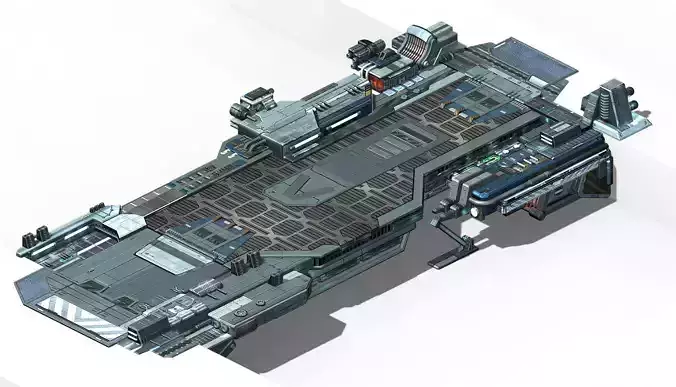 Space Station - Bridge 02 3D model