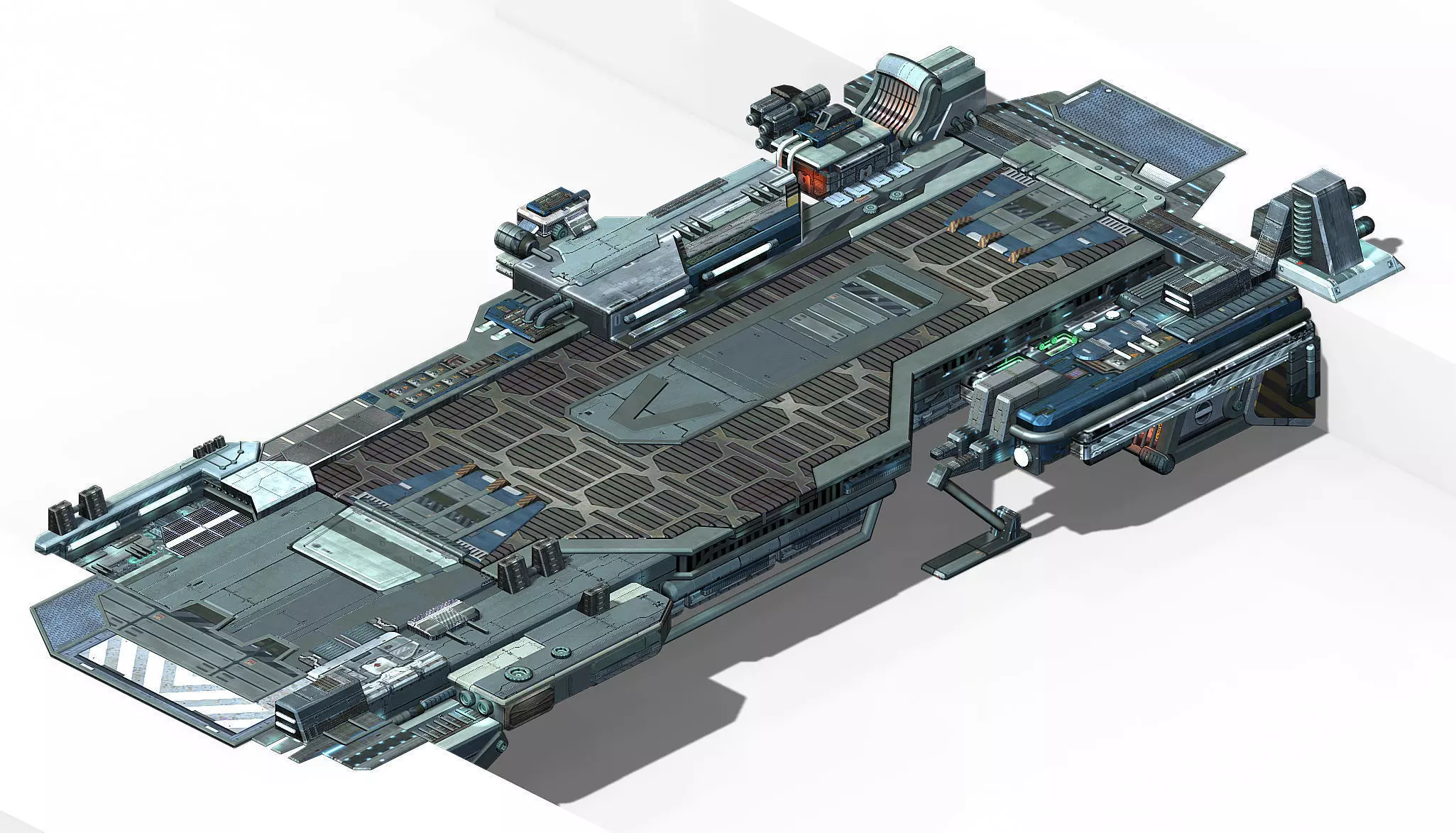 Space Station - Bridge 02 3D model_0