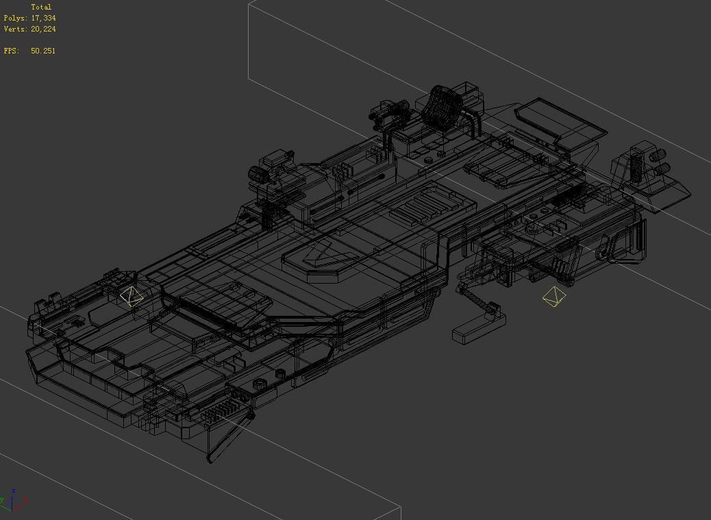 Space Station - Bridge 02 3D model_1