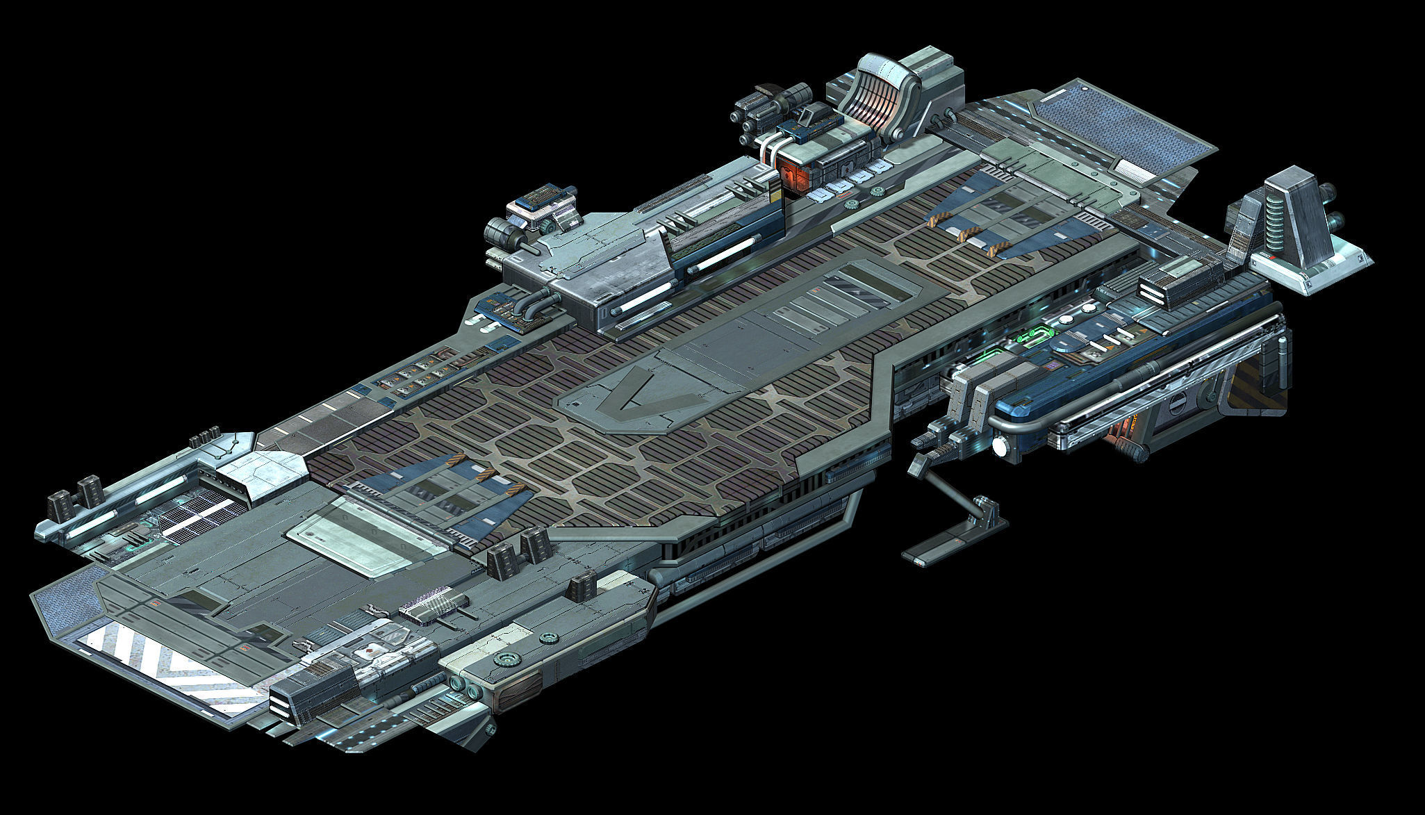 Space Station - Bridge 02 3D model_4