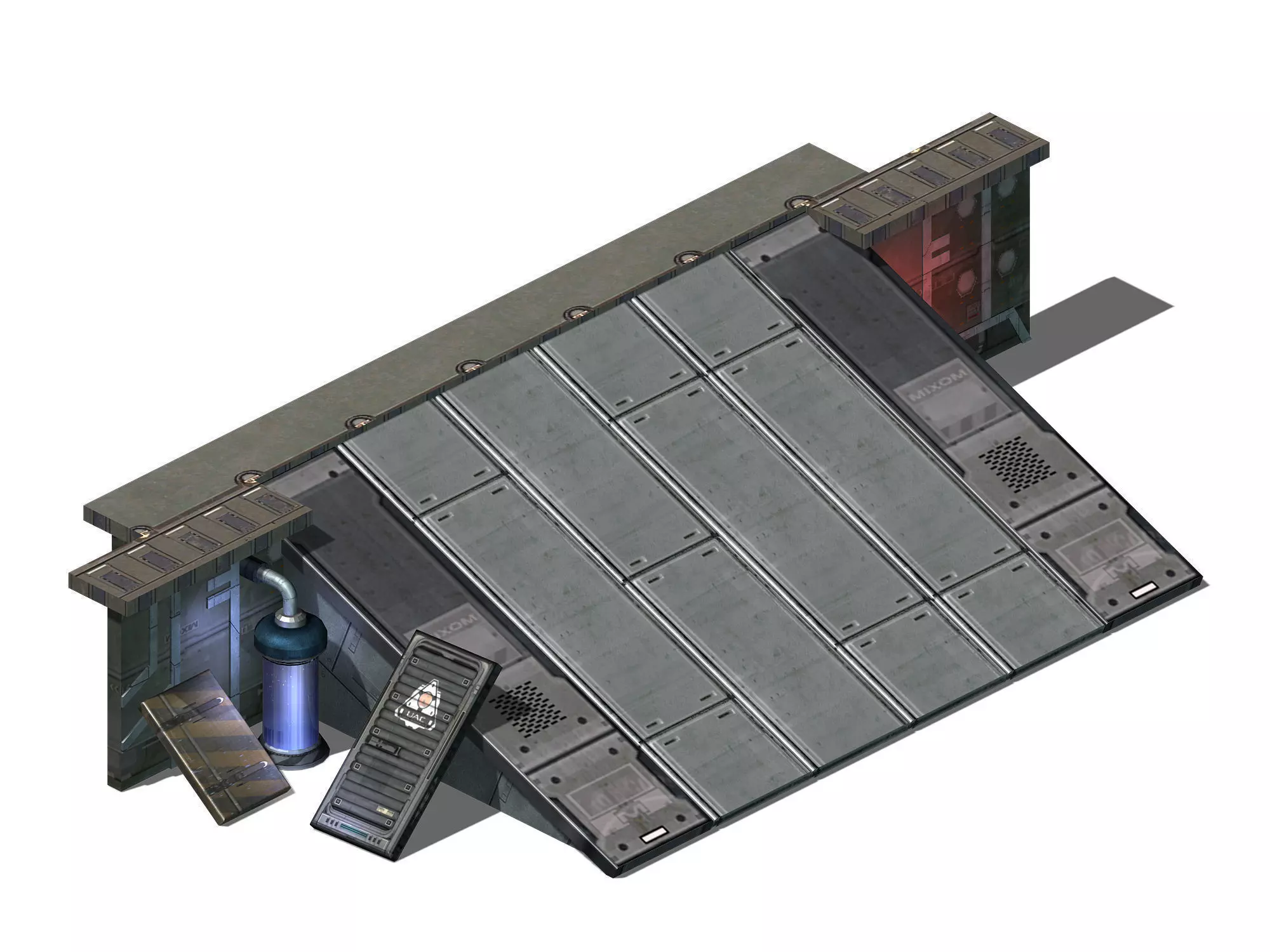 Space Station - Slope 03 3D model_0