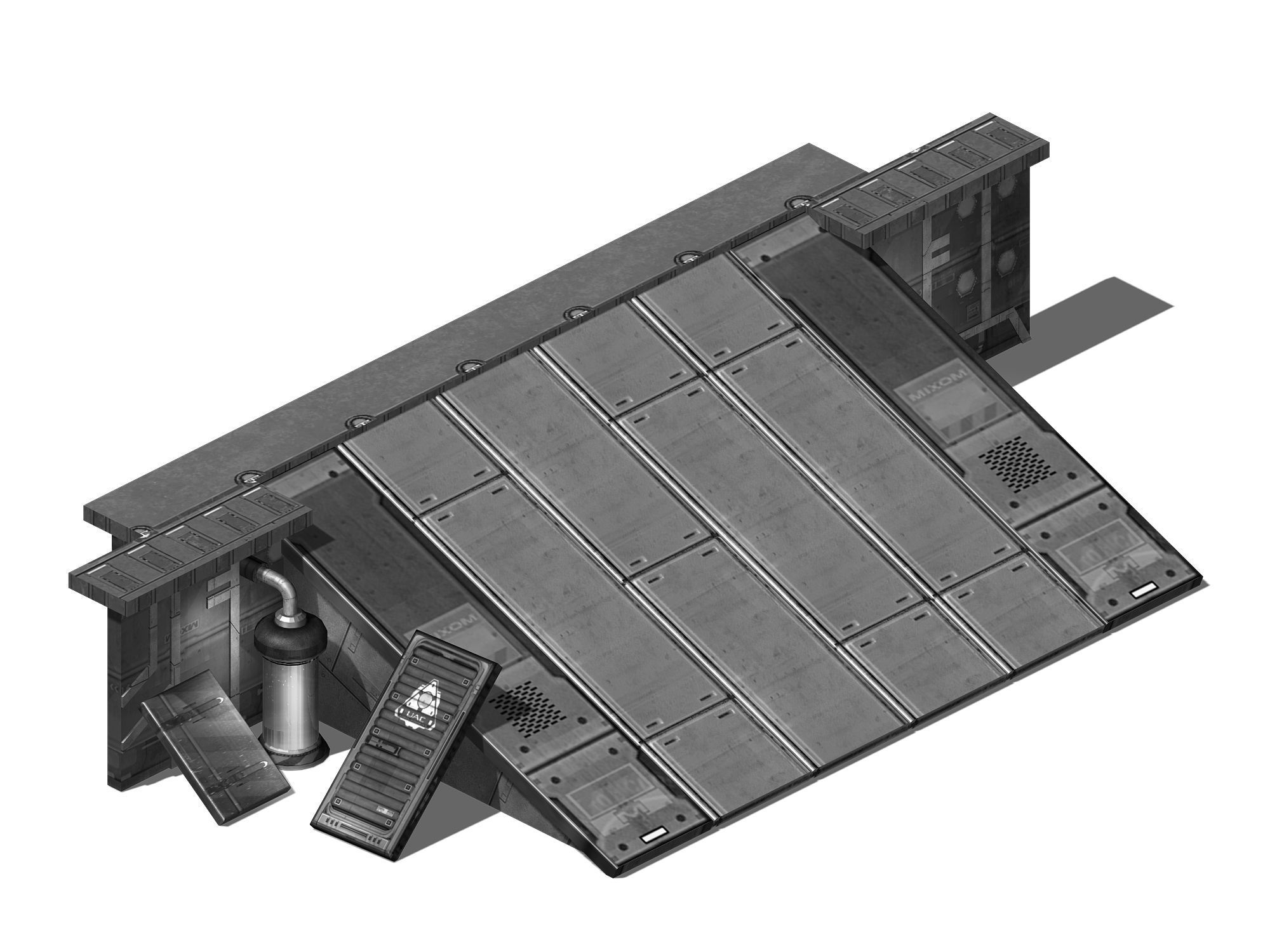 Space Station - Slope 03 3D model_4