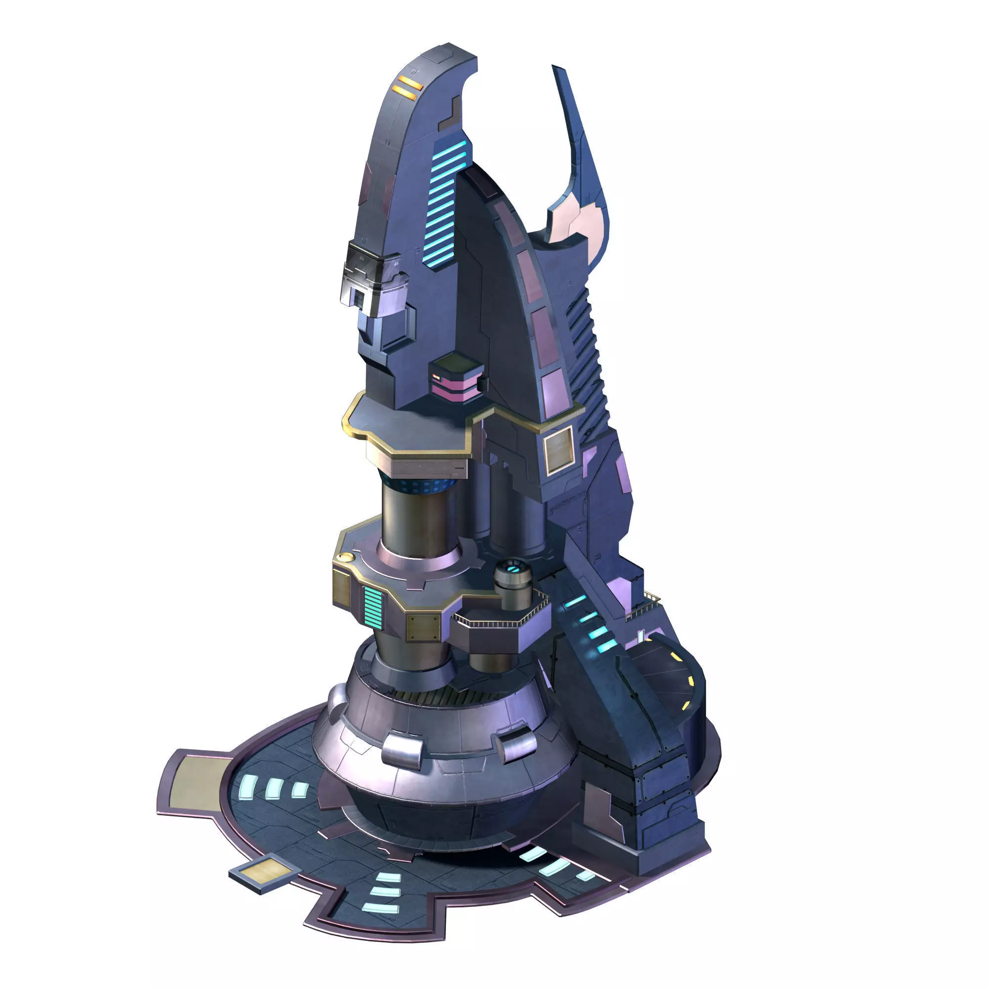 Space Station - Occupy Tower 03 3D model_0