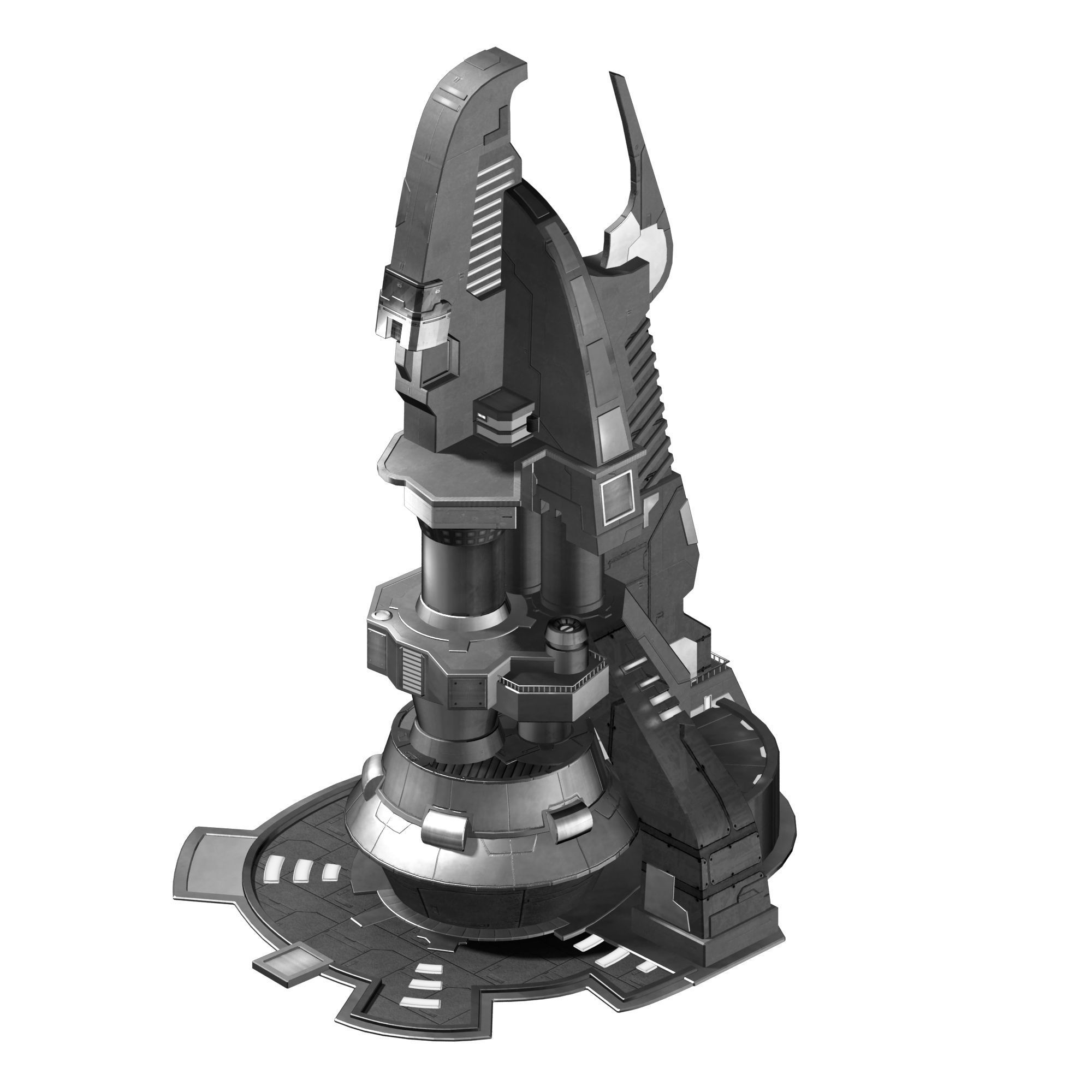 Space Station - Occupy Tower 03 3D model_3