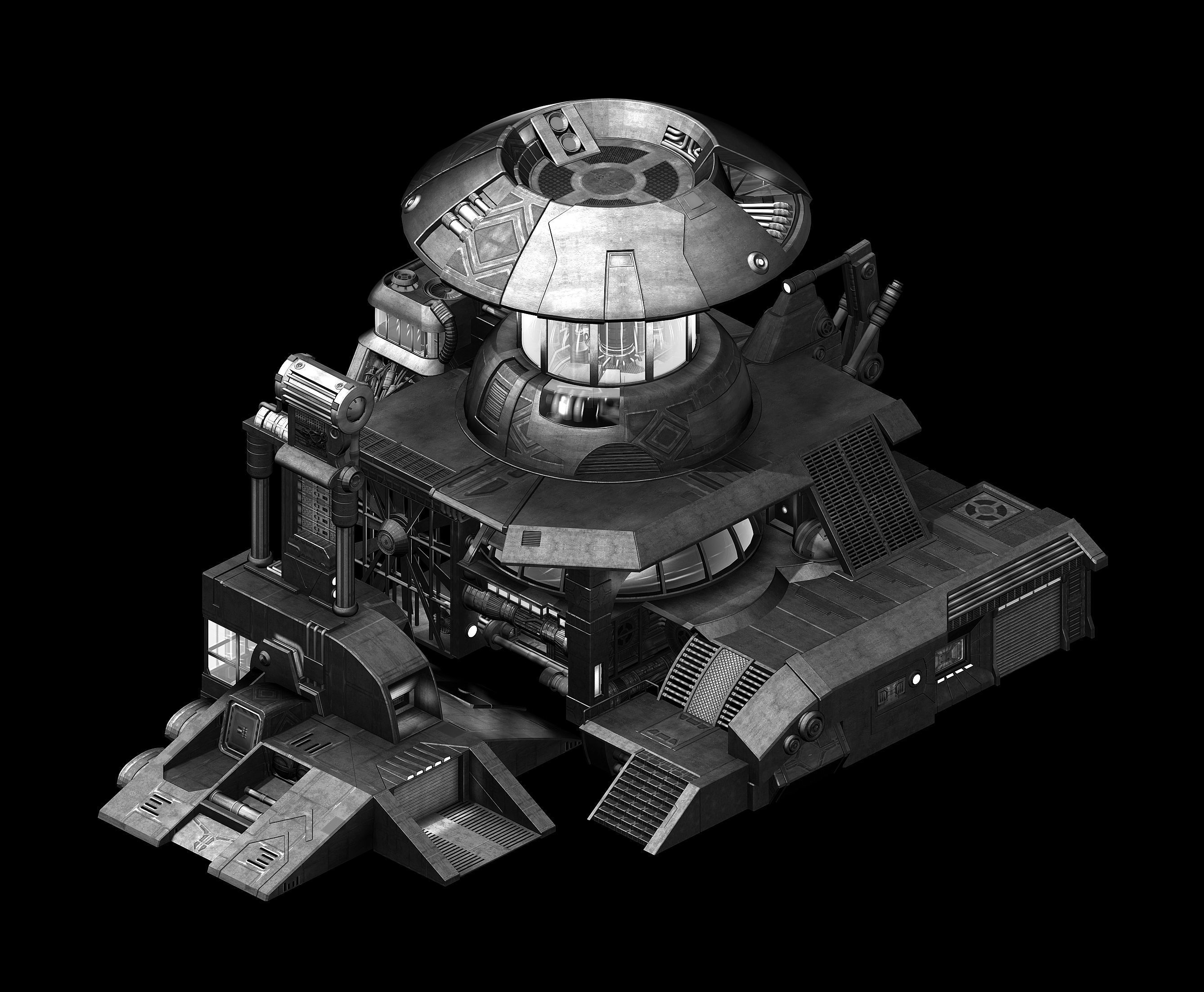 Titan - Small Base - Academy of Sciences 02 3D model_4