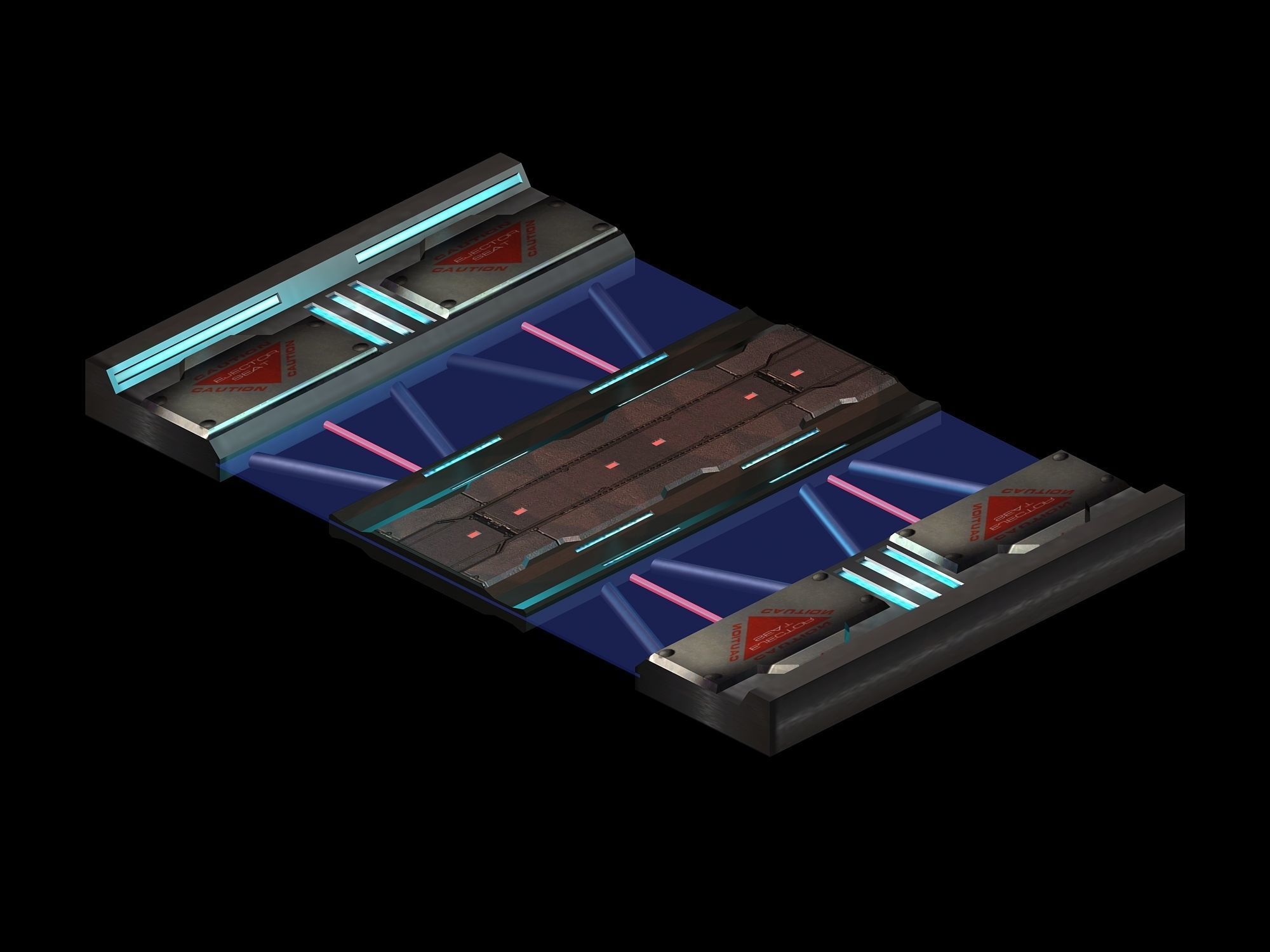 Satellite City Objects - Road 20 3D model_3