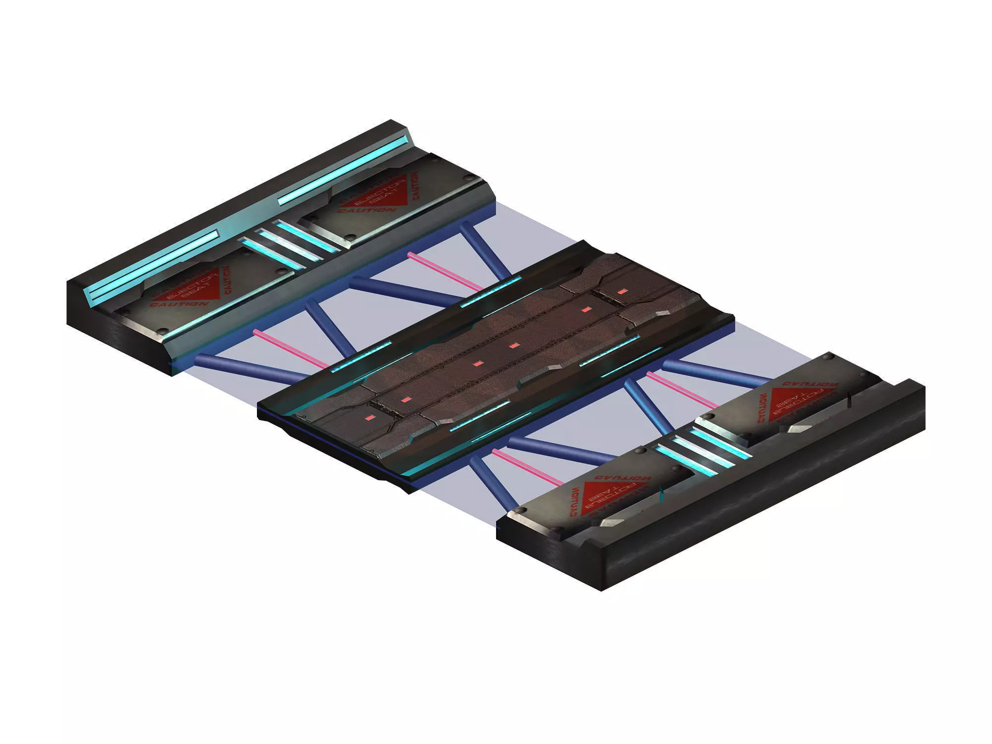 Satellite City Objects - Road 20 3D model_0