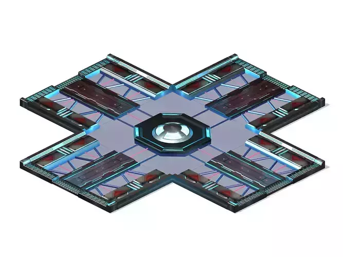 Satellite City Objects - Road 22 3D model