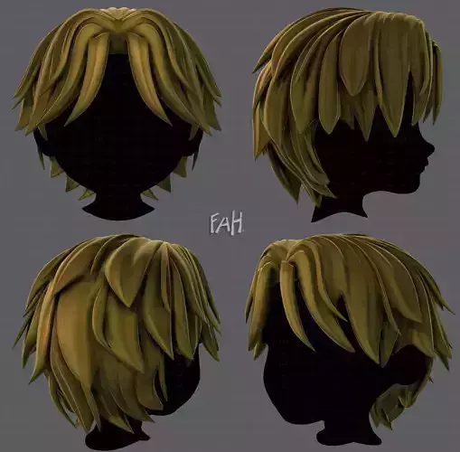 3D Hair style for boy V33
