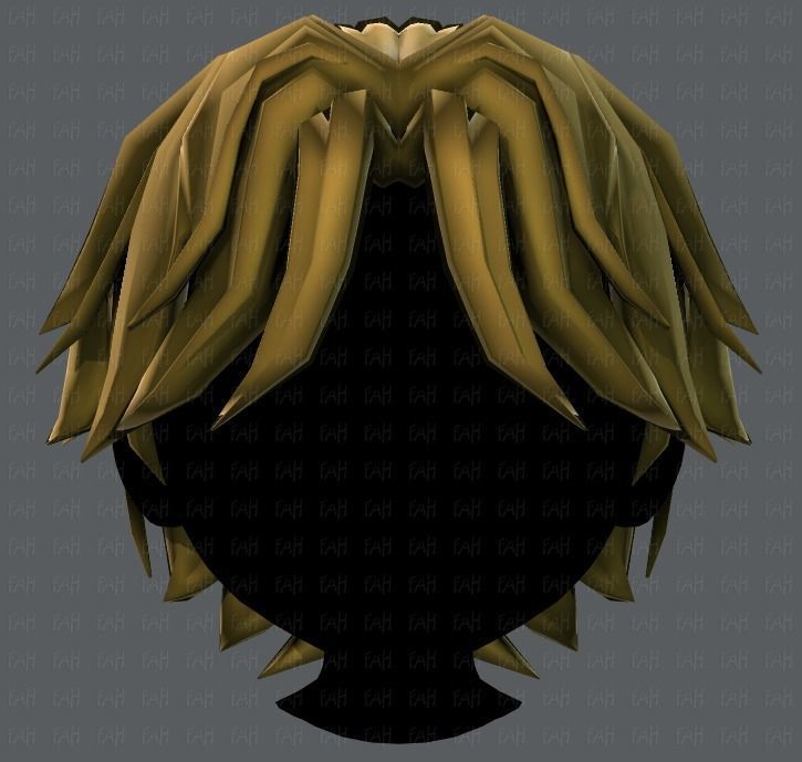 3D Hair style for boy V33 Low-poly 3D model_17