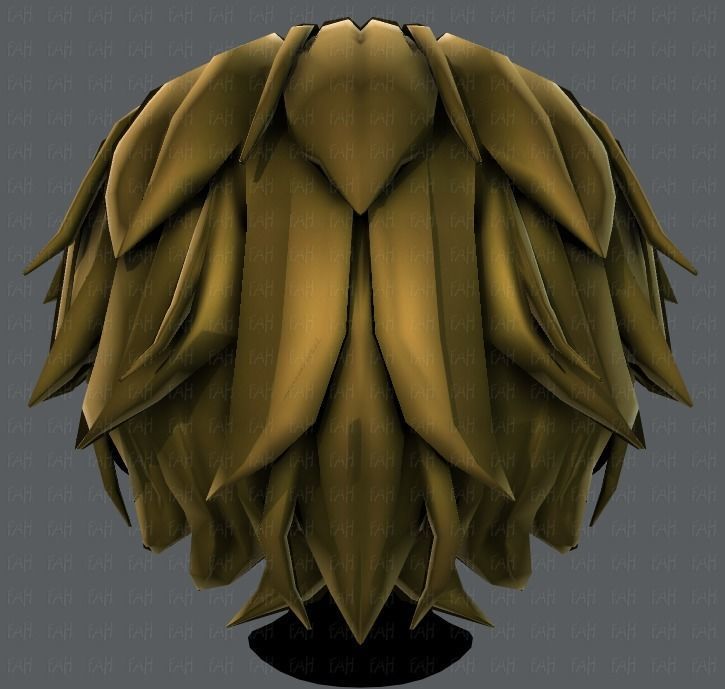 3D Hair style for boy V33 Low-poly 3D model_21