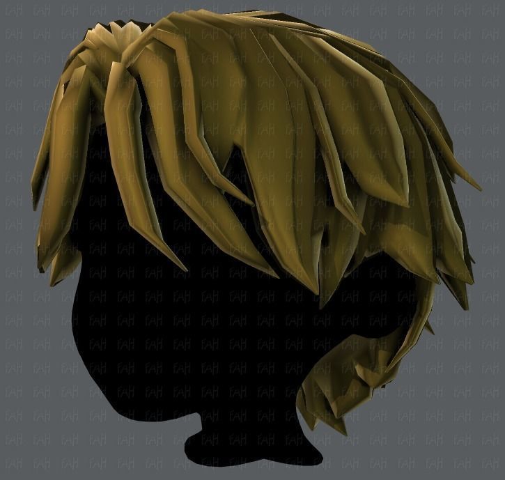3D Hair style for boy V33 Low-poly 3D model_24