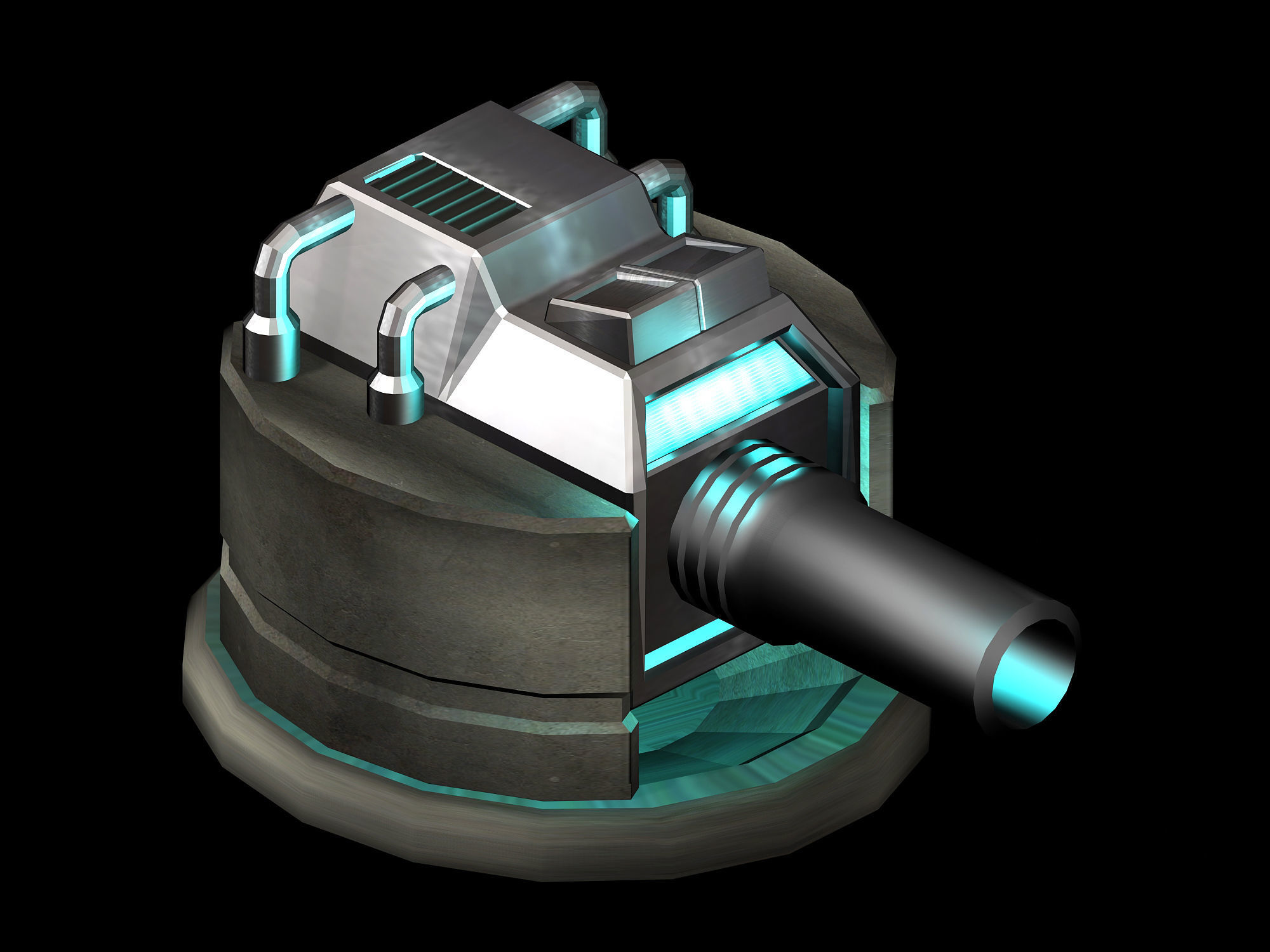 Satellite City Objects - Battery 15 3D model_3