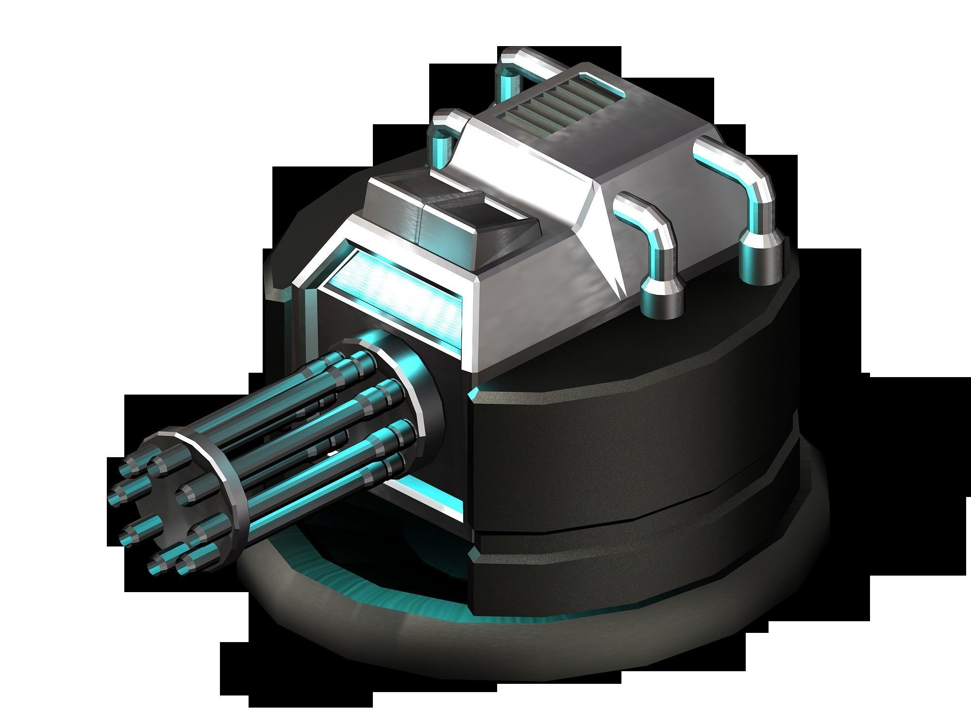 Satellite City Objects - Battery 16 3D model_5