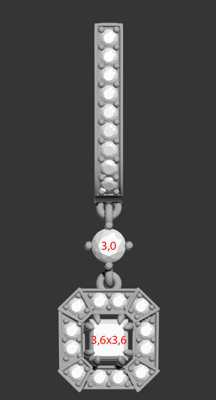 161002 E Vintage Classic Movable Earrings   3D print model_2