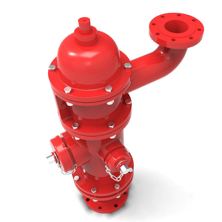 American Flow Control B50B HYDRANT 3D model_1